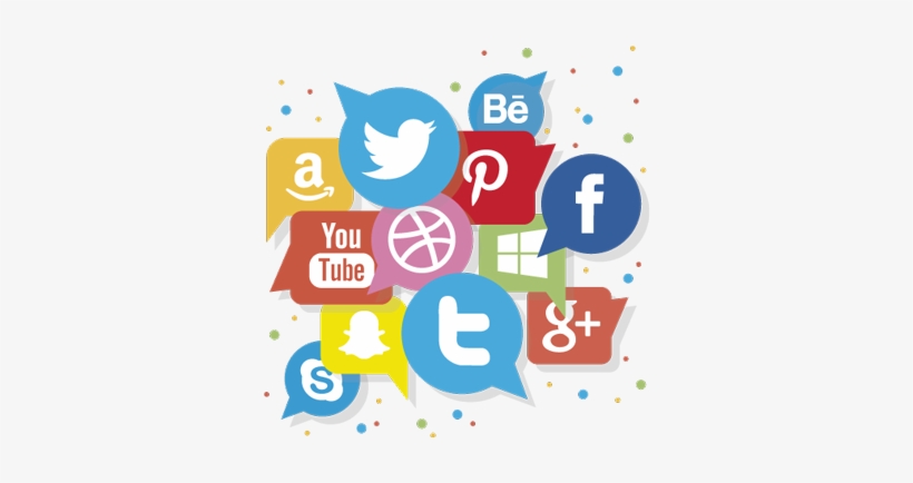 Cabecera Redes Sociales - Social Media Icons Banner, transparent png #3002273
