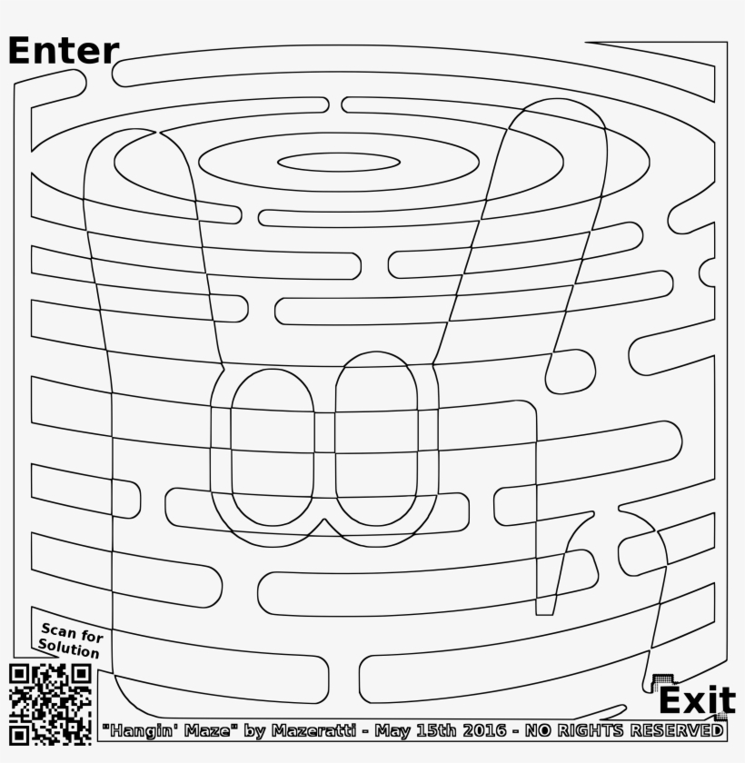 This Free Icons Png Design Of Hang Loose Maze And Coloring, transparent png #3002333
