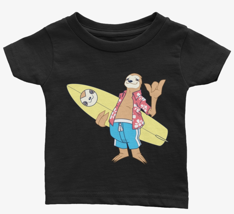 Hang Loose Surf Sloth - Infant, transparent png #3002949