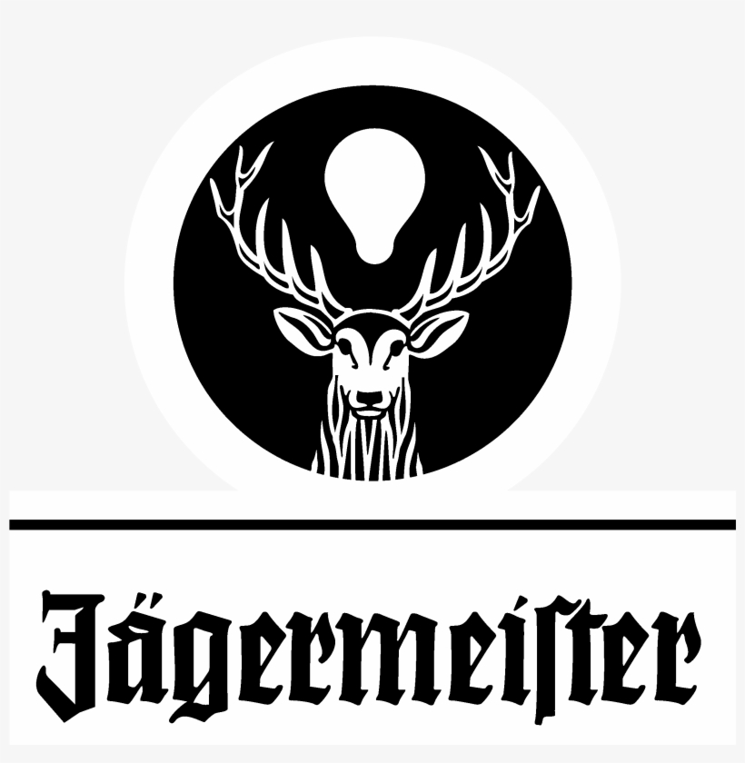Jägermeister Logo Black And White - Jagermeister Font Free Download, transparent png #3003216