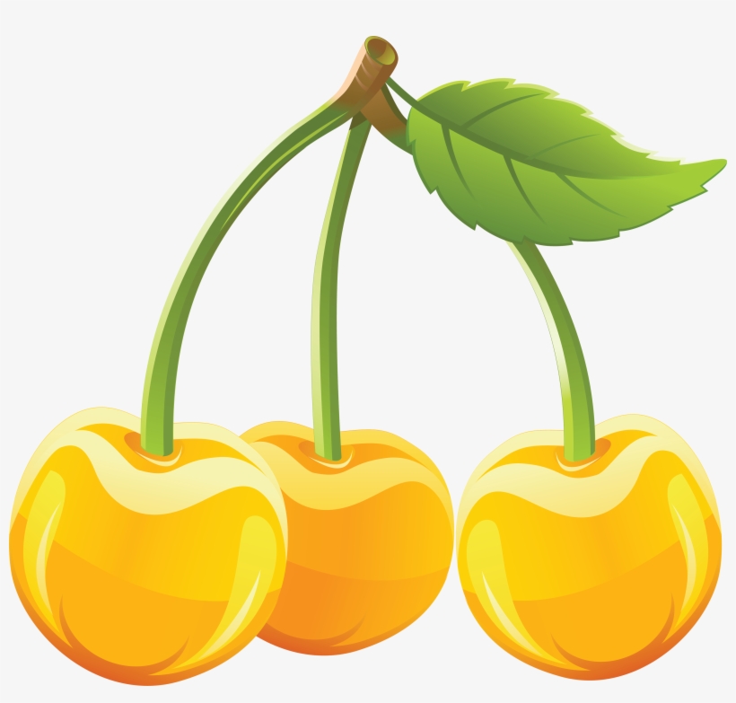 Cherry Png Image - Yellow Cherry Png, transparent png #3003223