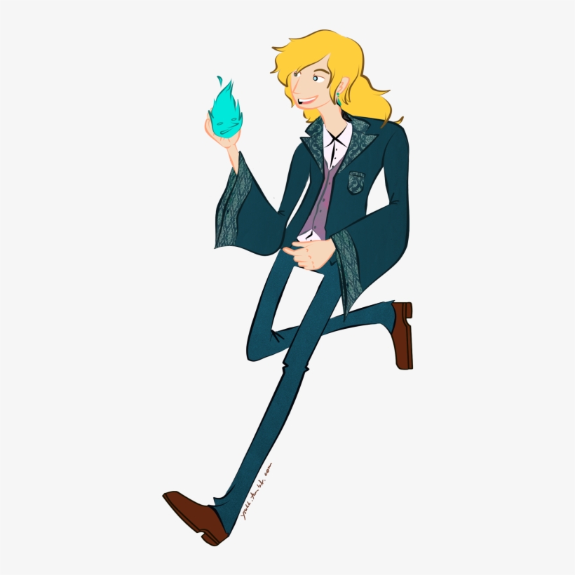 “ “ Howl And Calcifer From Dianna Wynne Jone's Book, - Calcifer, transparent png #3003447