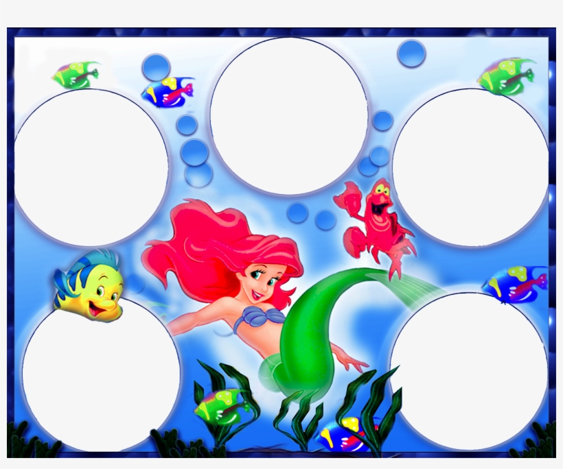 Marcos Para Photoshop Y Algo Mas Disney Marcos Fotos - Ariel, transparent png #3003631