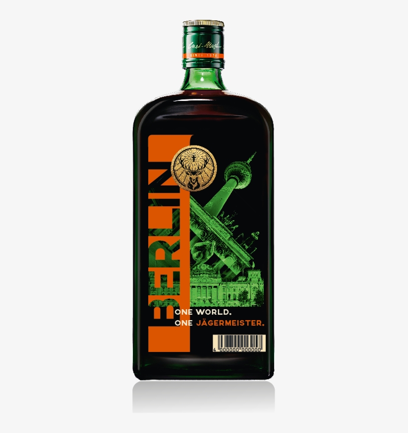 Jägermeister, With An Abv Of 35%, Is Made From 56 Different - Jagermeister Herbal Liqueur 4cl Miniature, transparent png #3004167