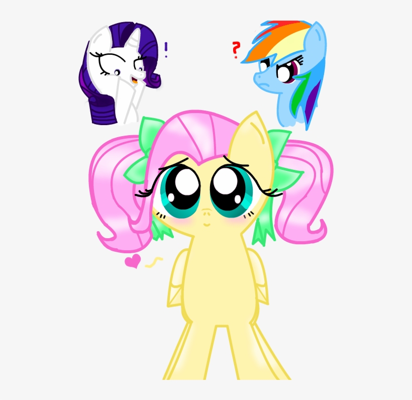 Alternate Hairstyle, Artist - Fluttershy Pigtails, transparent png #3004350