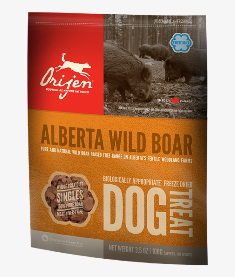 More Views - Orijen Freeze-dried Wild Boar Dog Treats (2 Oz), transparent png #3004406
