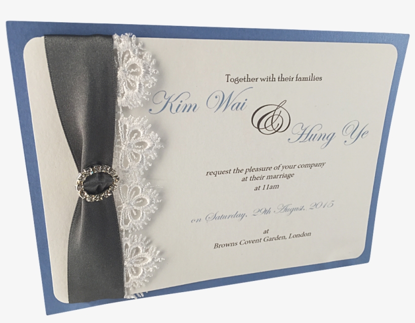 'kim' White Lace Trim Invitation - Bridal Shower, transparent png #3004590
