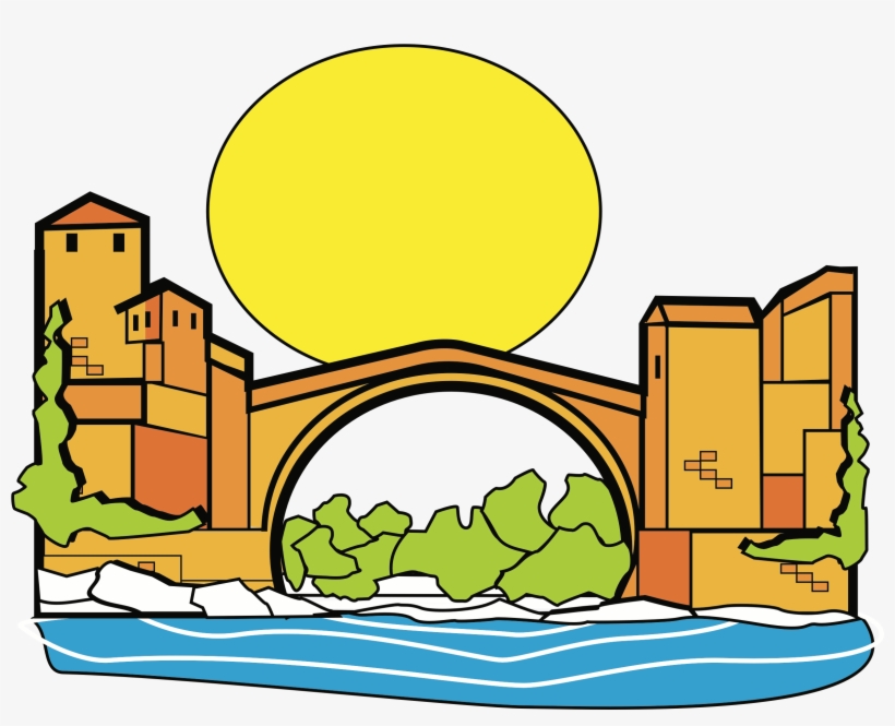 Big Image - Old Bridge Mostar Icon, transparent png #3004650