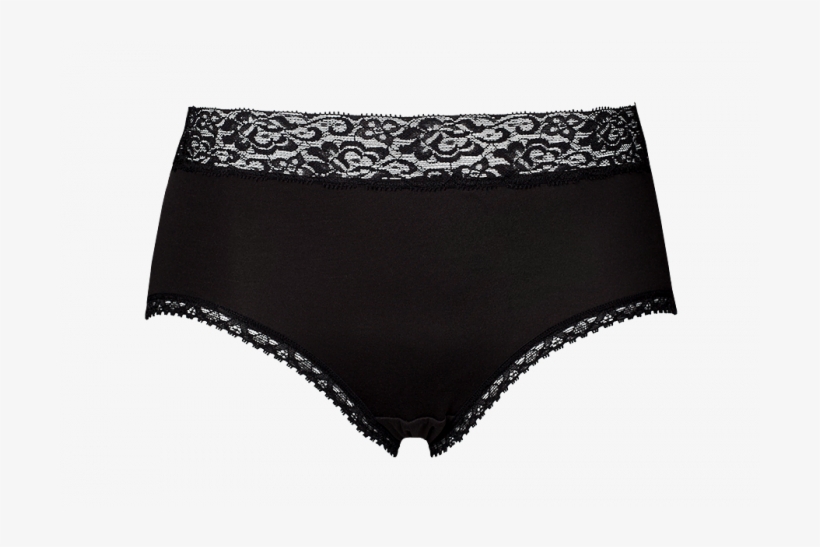 Women's Silk Touch Panty With Lace Trim - Lace, transparent png #3004651