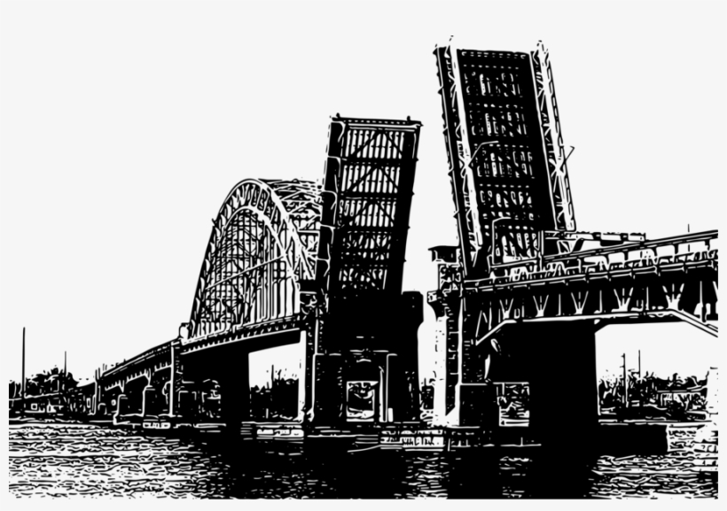 Download Monochrome Photography Clipart Bridge Tunnel - Vierendeel Bridge, transparent png #3005028