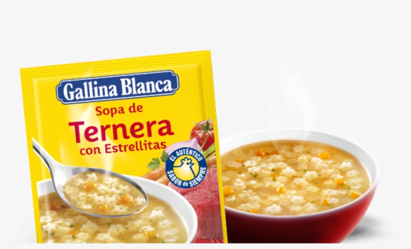 Sopa De Ternera Con Estrellitas - Caldo De Pollo De Gallina Blanca, transparent png #3005099