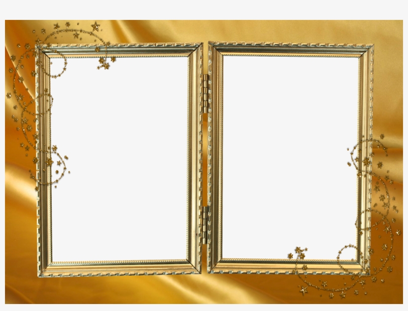 Frames Douradas Linda Para Casamento Aniversrios E - Gold Frames For Photoshop, transparent png #3005162