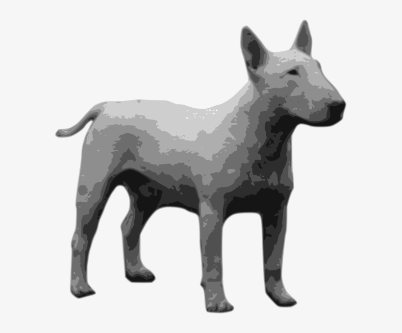 Bullterrier Grayscale Clipart Png - Best Gift - Bullterrier Grayscale Hoodie/t-shirt/mug, transparent png #3006289