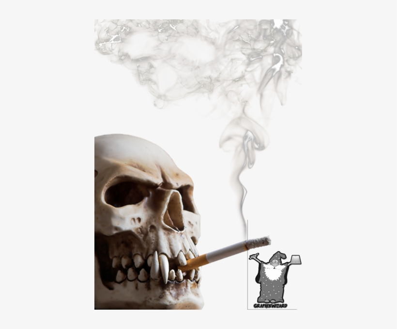 Smoking Skull, transparent png #3006319