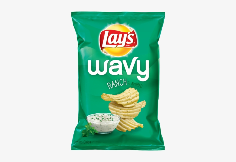 Lay's® Wavy Ranch Flavored Potato Chips - Lays Wavy Ranch, transparent png #3006376