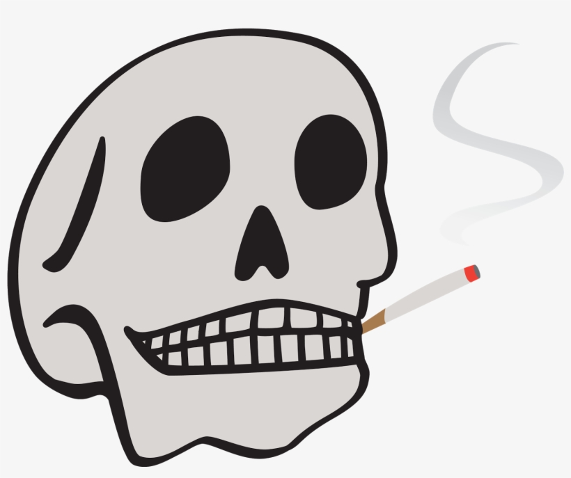 Smokey Bones - Rauchende Schädel-gruß-karte Grußkarte, transparent png #3006438