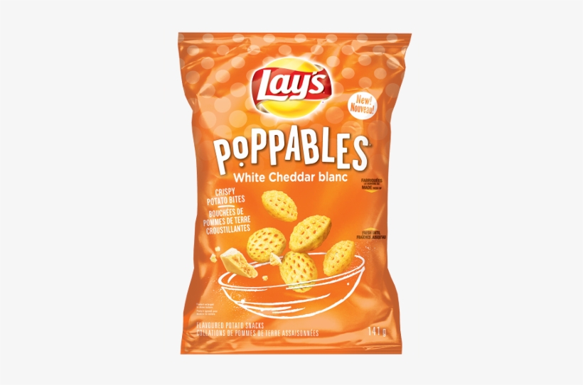 Lays Poppable White Cheddar Potato Snacks - Lays Poppables Potato Snacks, Sea Salt - 5 Oz, transparent png #3006714