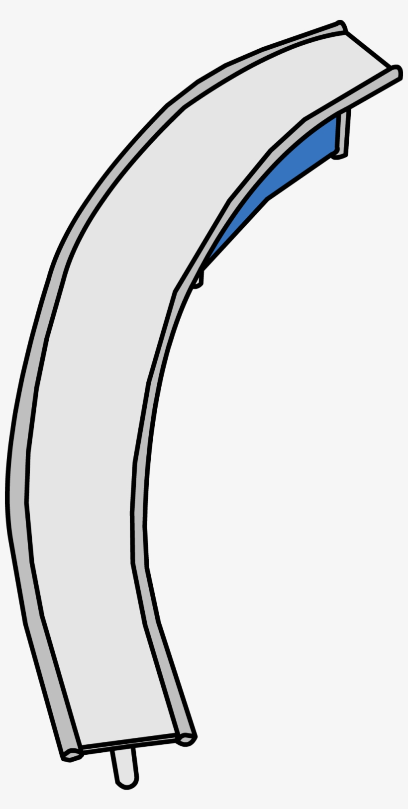 C Curve Ramp Sprite 001 - Line Art, transparent png #3007041