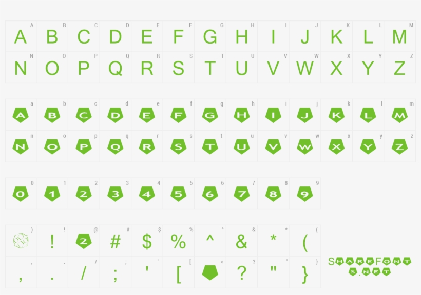 Font Alphashapes Pentagons 2 Preview - Mexico Font Style Free Download, transparent png #3007043