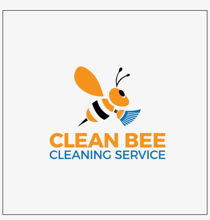 Logo Design By Iqbalkabir For Clean Bee Cleaning Service - Clean Bee Logo, transparent png #3007138