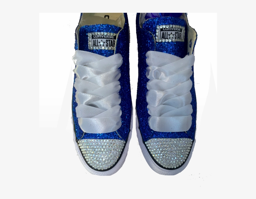 royal blue glitter converse