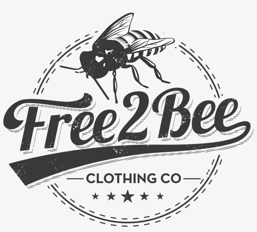 Free 2 Bee Clothing Co - Illustration, transparent png #3007733