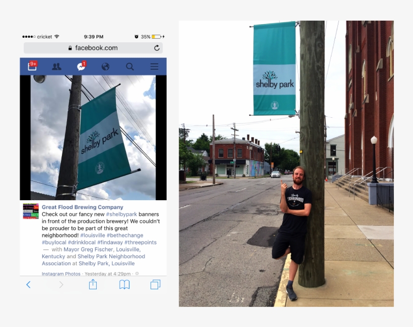 45 Street Banners Around The Shelby Park Neighborhood - Behance, transparent png #3008065