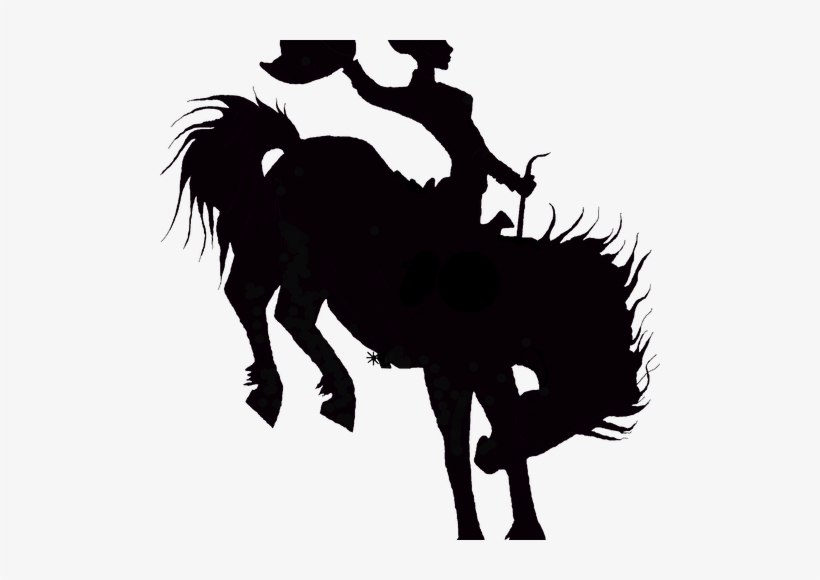 Cowgirl Decal - Black, transparent png #3008422