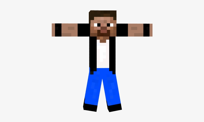 Minecraft Steve Costume Template - Minecraft Steve Classic Child Costume, transparent png #3008444