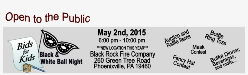 Bids For Kids “black & White Ball” Night - Highland Industries, transparent png #3008682