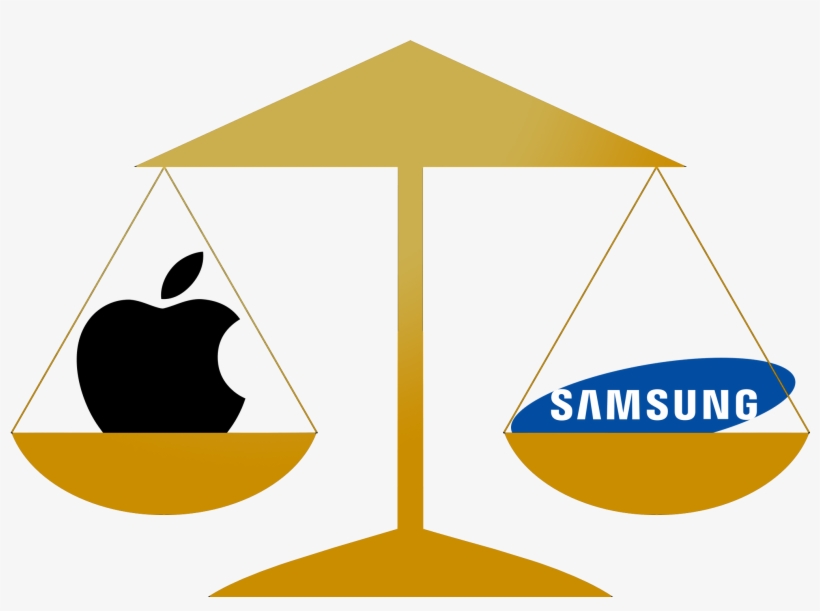 Golden Scales, Apple Logo In One Section On The Left, - Samsung, transparent png #3009011