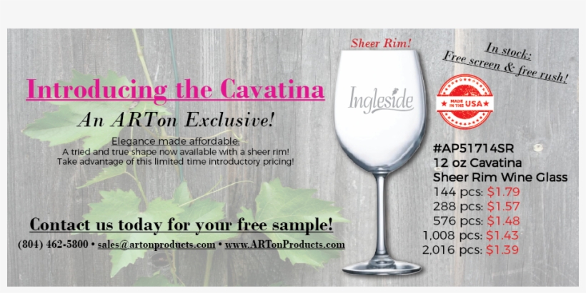 Cavatina Website Banner - Wine Glass, transparent png #3009798