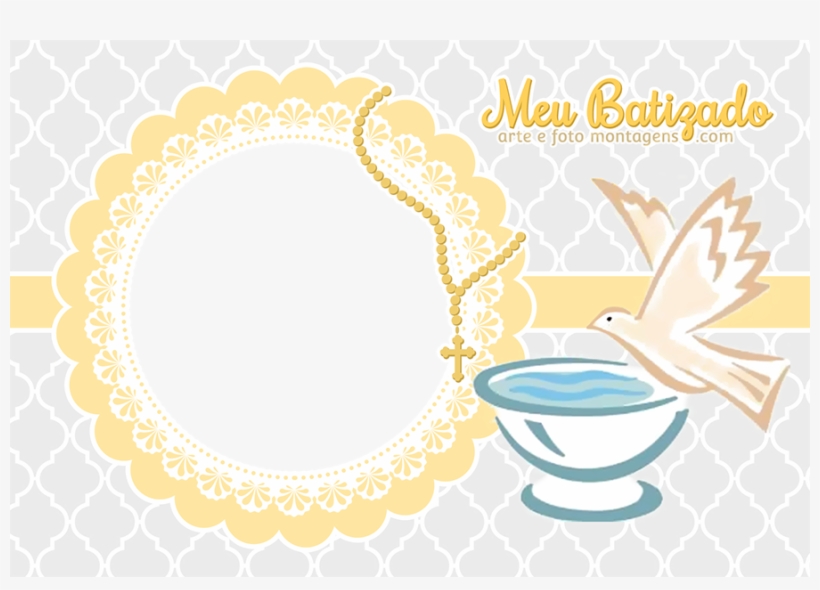 Moldura Batizado Png - Baptism Symbol, transparent png #3010068