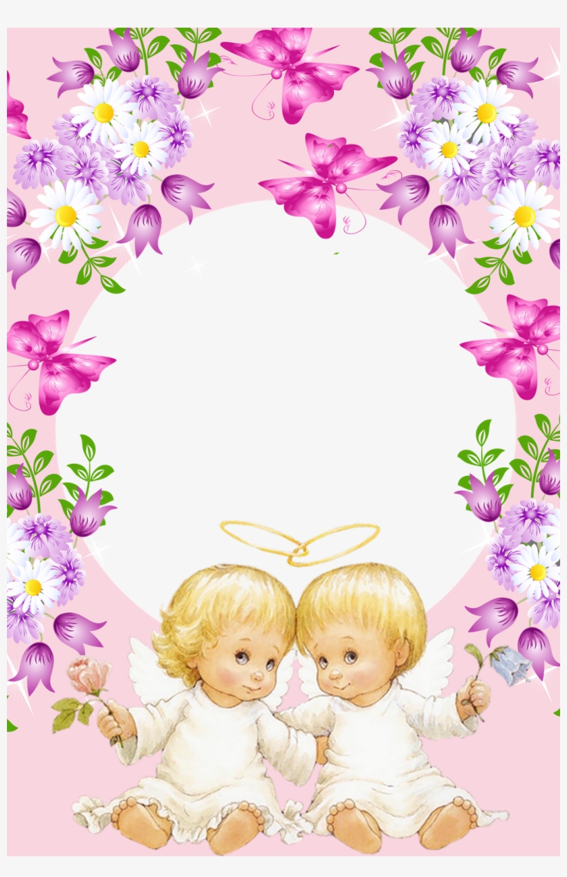 Anjos E Molduras De Batismo, Crisma E 1° Comunhão - Illustration, transparent png #3010256