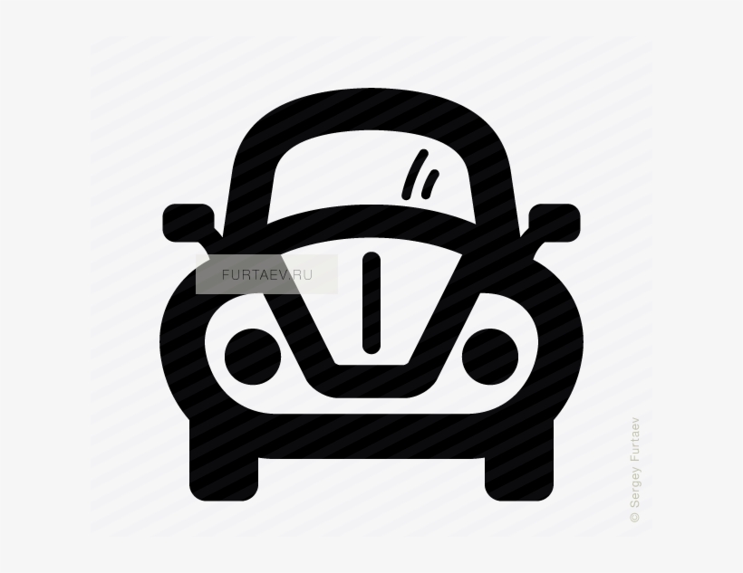 Vector Icon Of Retro Style Urban Automobile - Free Electric Car Icon, transparent png #3010685