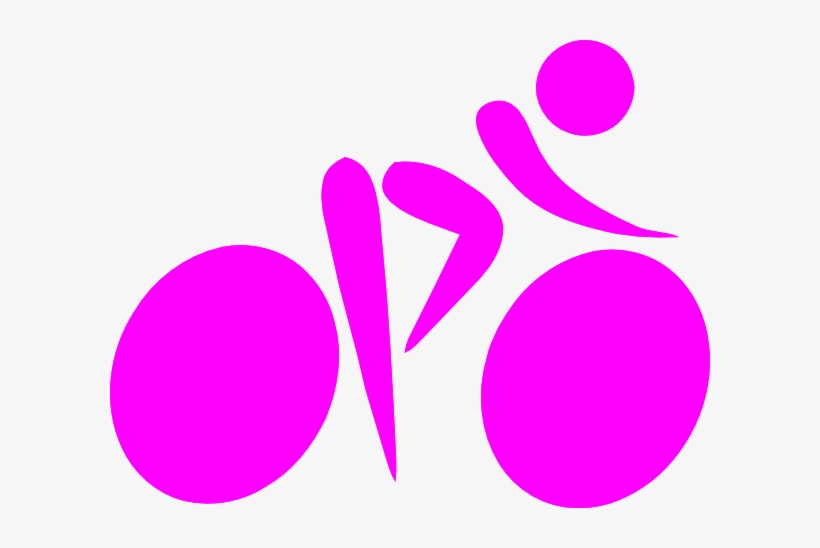 Pink Cycling Silhouette Clip Art - Indoor Cycle Logo Png, transparent png #3012060