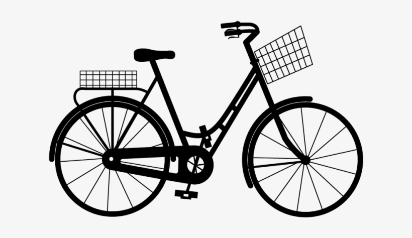 Vintage Bicycle Silhouette - Cortina E U1 N7 2018 Dames, transparent png #3012422