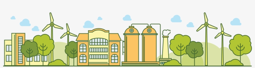 Office Sustainability In Your City - Illustration, transparent png #3012905
