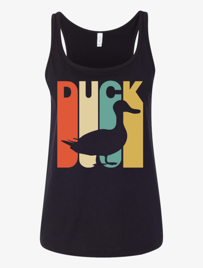 Vintage Style Duck Silhouette Men/women Tank - Straight Outta Rescue - Pit Bull Dog Men/women Tank, transparent png #3012971