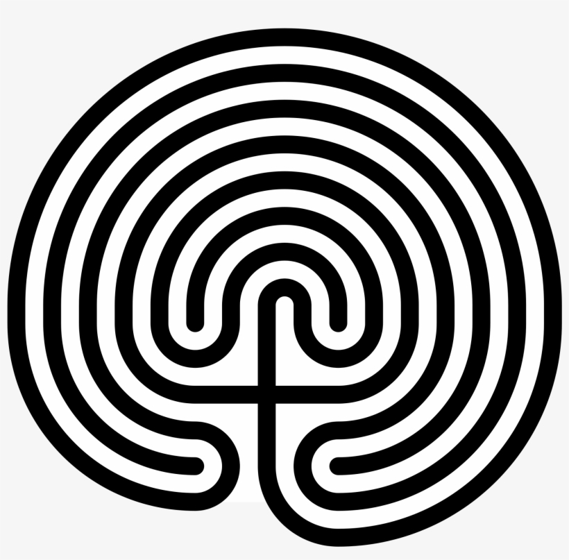 Open - Labyrinth Symbol, transparent png #3013088