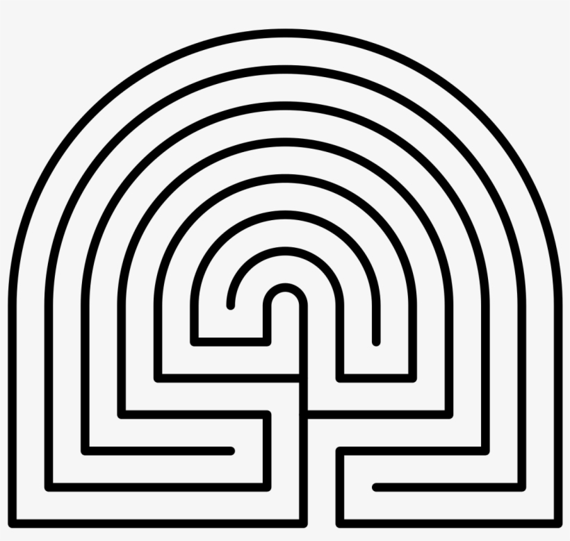 Caerdroia Labyrinth Diagram - Printable Finger Labyrinth, transparent png #3013132