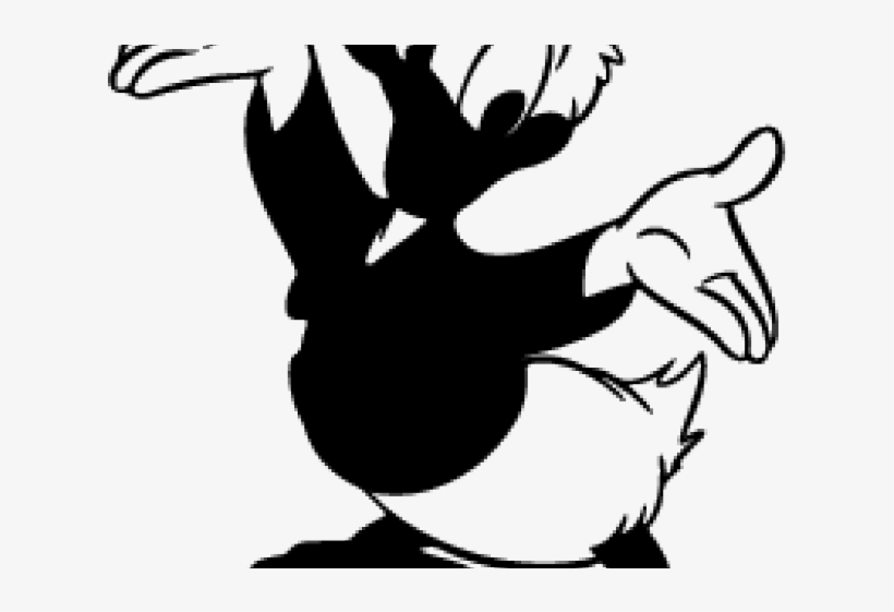 Duck Clipart Silhouette - Cartoon Images Donald Duck, transparent png #3013171