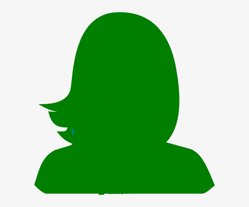 Woman Silhouette - Green Silhouette, transparent png #3013214