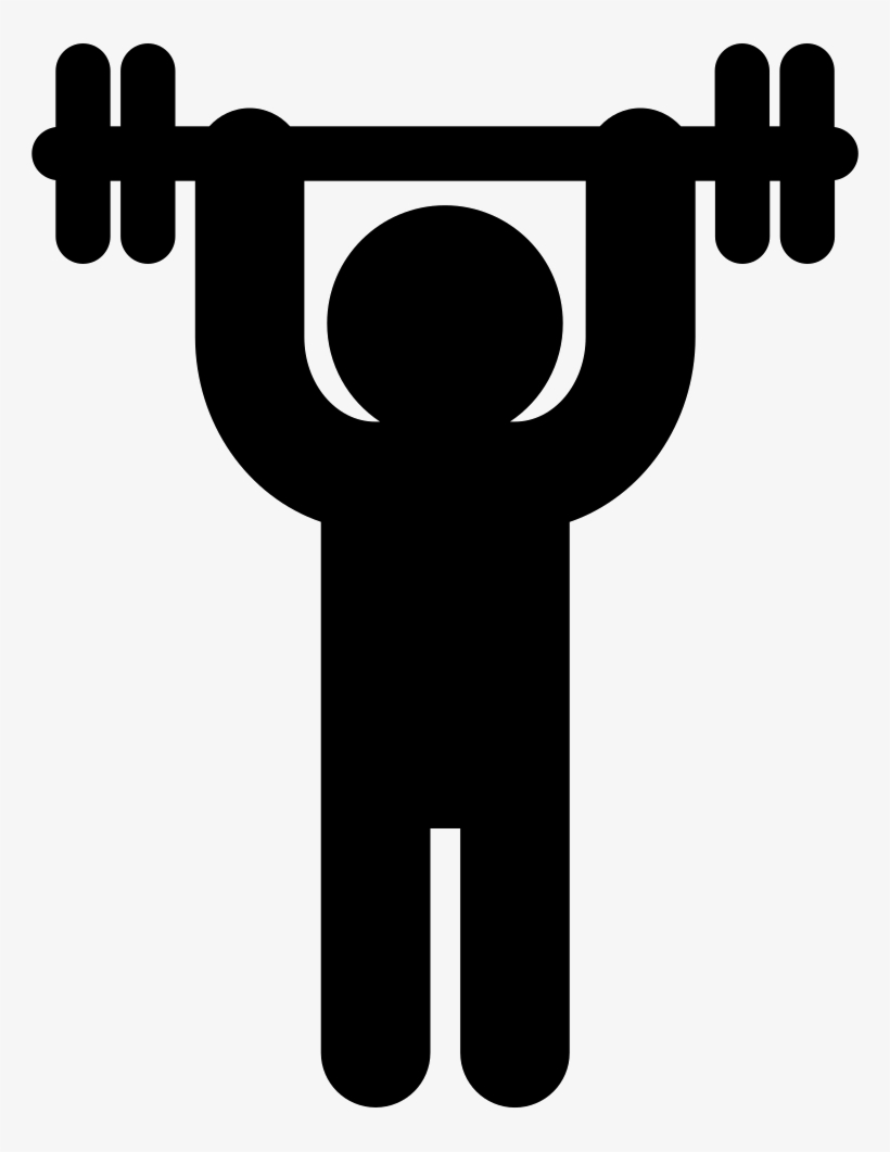 Man Weightlifter Carrying Dumbbell Comments - Halter Icon, transparent png #3013425