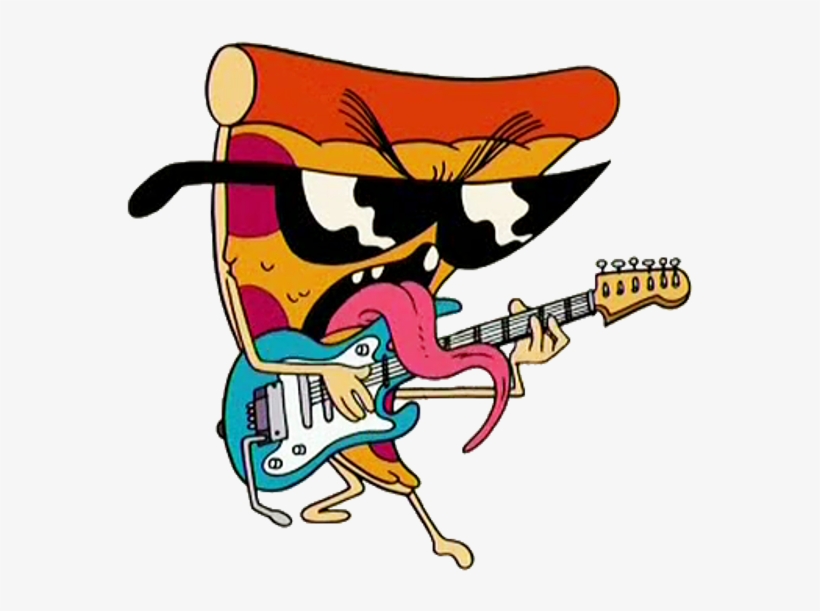 Pizza Steve Holding Guitar - Pizza Steve And His Guitar, transparent png #3014589
