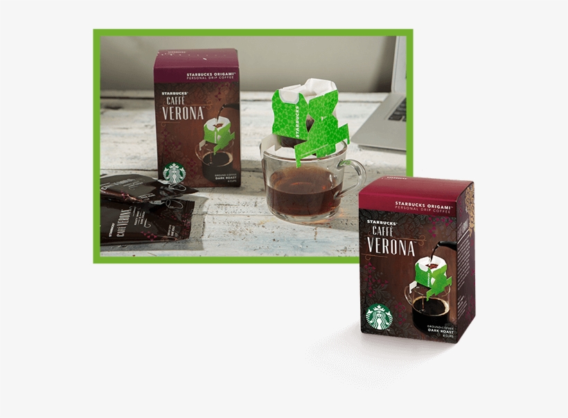 Origami™ Portable Drip Coffee Starbucks Caffe Verona - Starbucks, transparent png #3014728