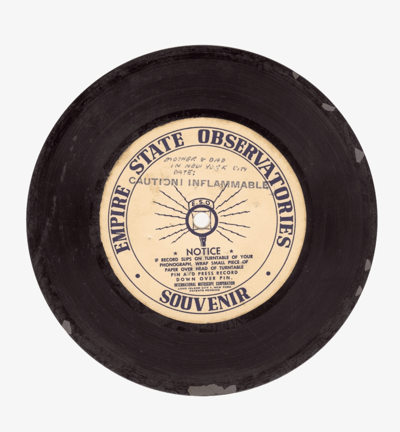 Five-inch Transcription Disc Manufactured By The Mutoscope - Record, transparent png #3014853