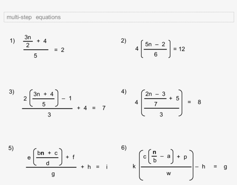 Grade 9 Math Worksheets And Problems - Simultaneous Equations With Fractions Worksheet, transparent png #3014910
