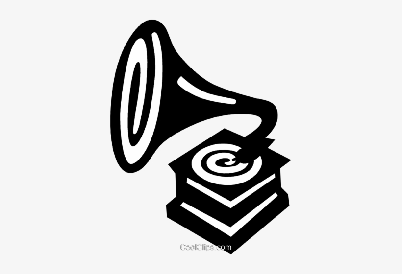 Phonograph Royalty Free Vector Clip Art Illustration - Emblem, transparent png #3014955