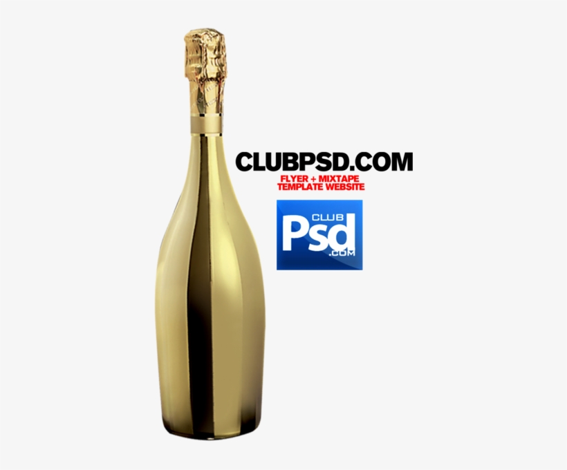 Gold Bottle - Straight Outta Template, transparent png #3015194